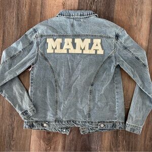 Light Wash Denim Jacket - Maternity MAMA